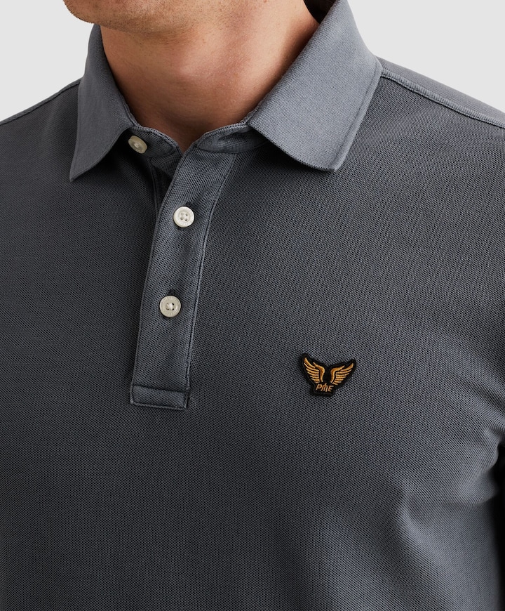 Heren polo blauw