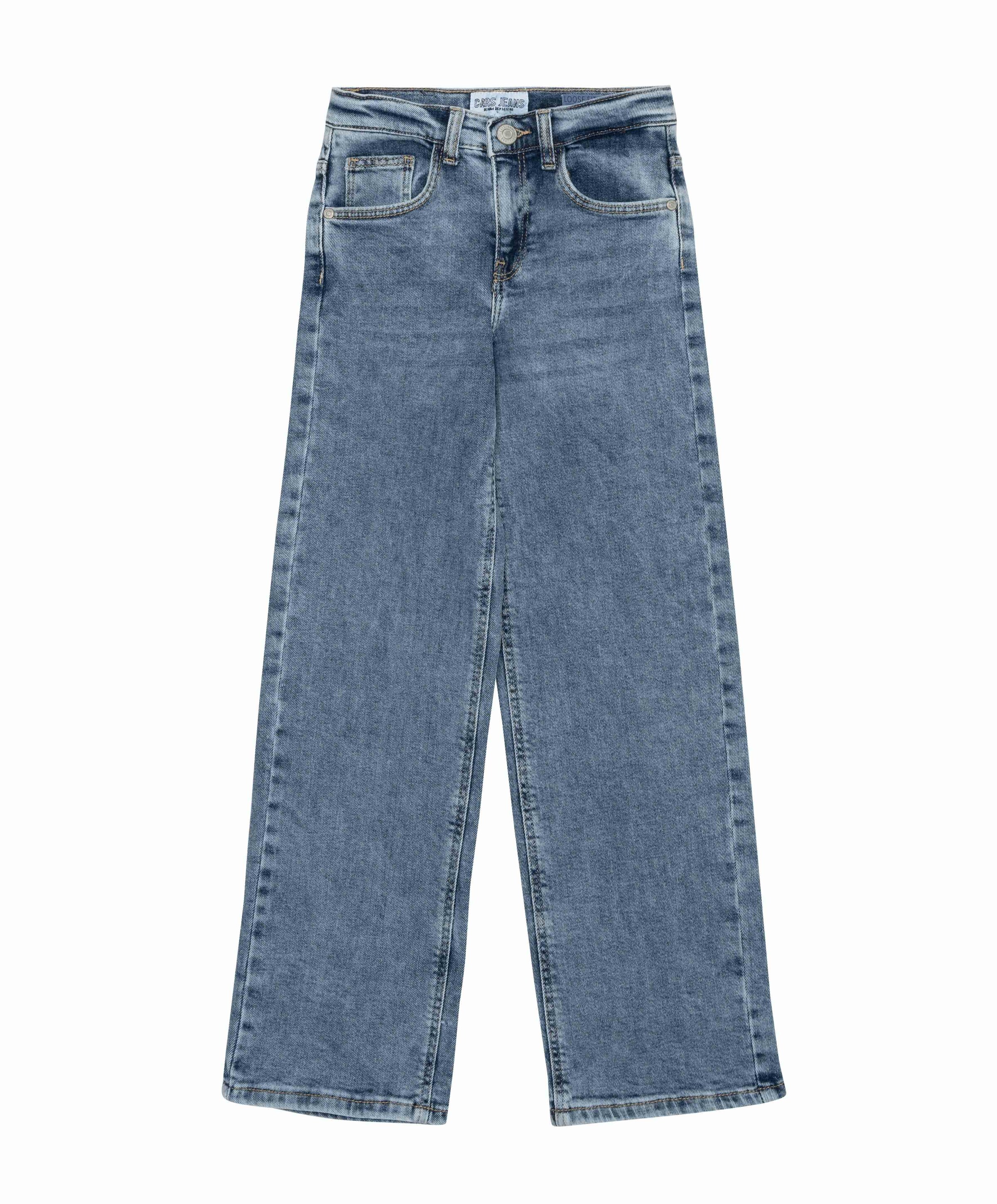 YARA Bleached Used jeans blauw