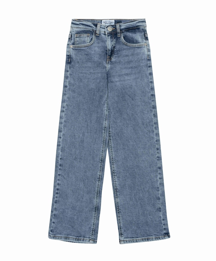 YARA Bleached Used jeans blauw