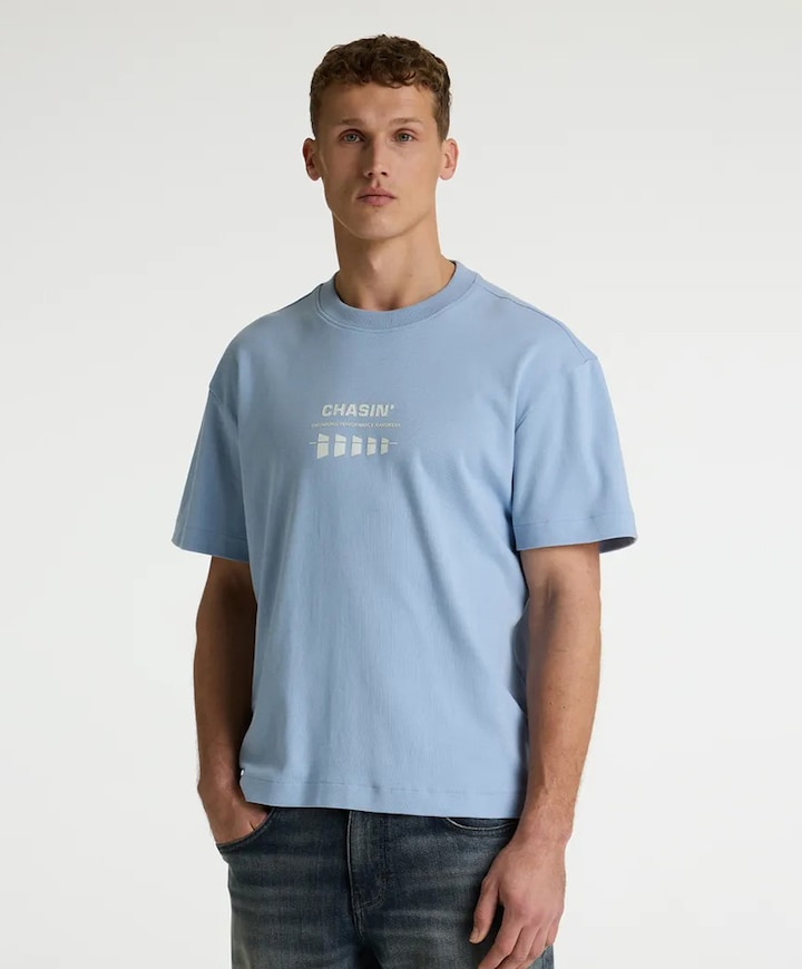 Heren t-shirt blauw