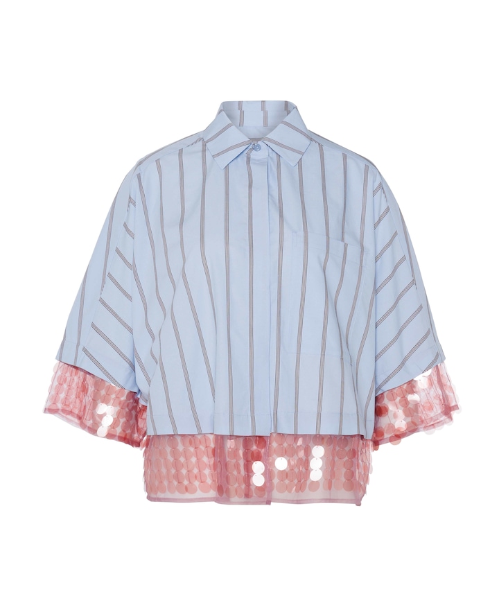 Dames blouse blauw