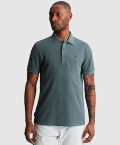 Heren polo blauw