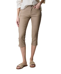 dames capri broek beige