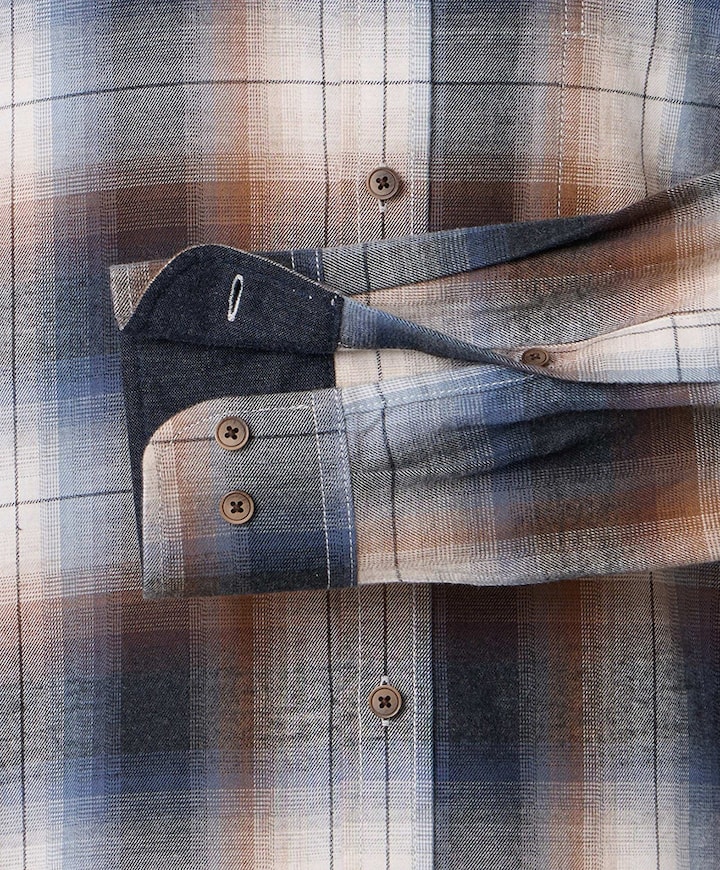 Heren overhemd lange mouw grijs