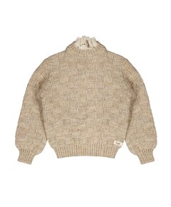 Meisjes trui beige