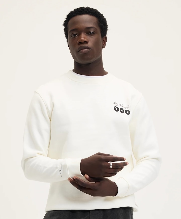 Heren sweater ecru