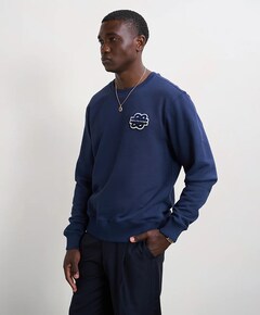 Heren longsleeve blauw