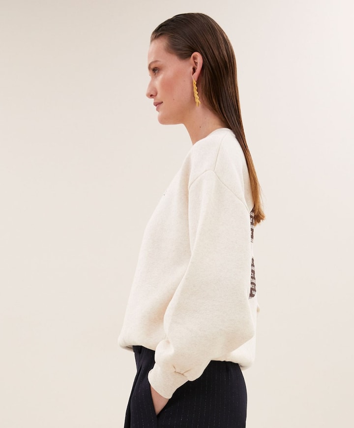 Dames sweater beige