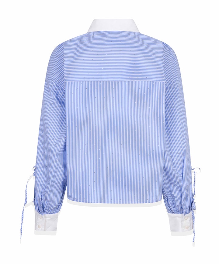 Dames blouse blauw