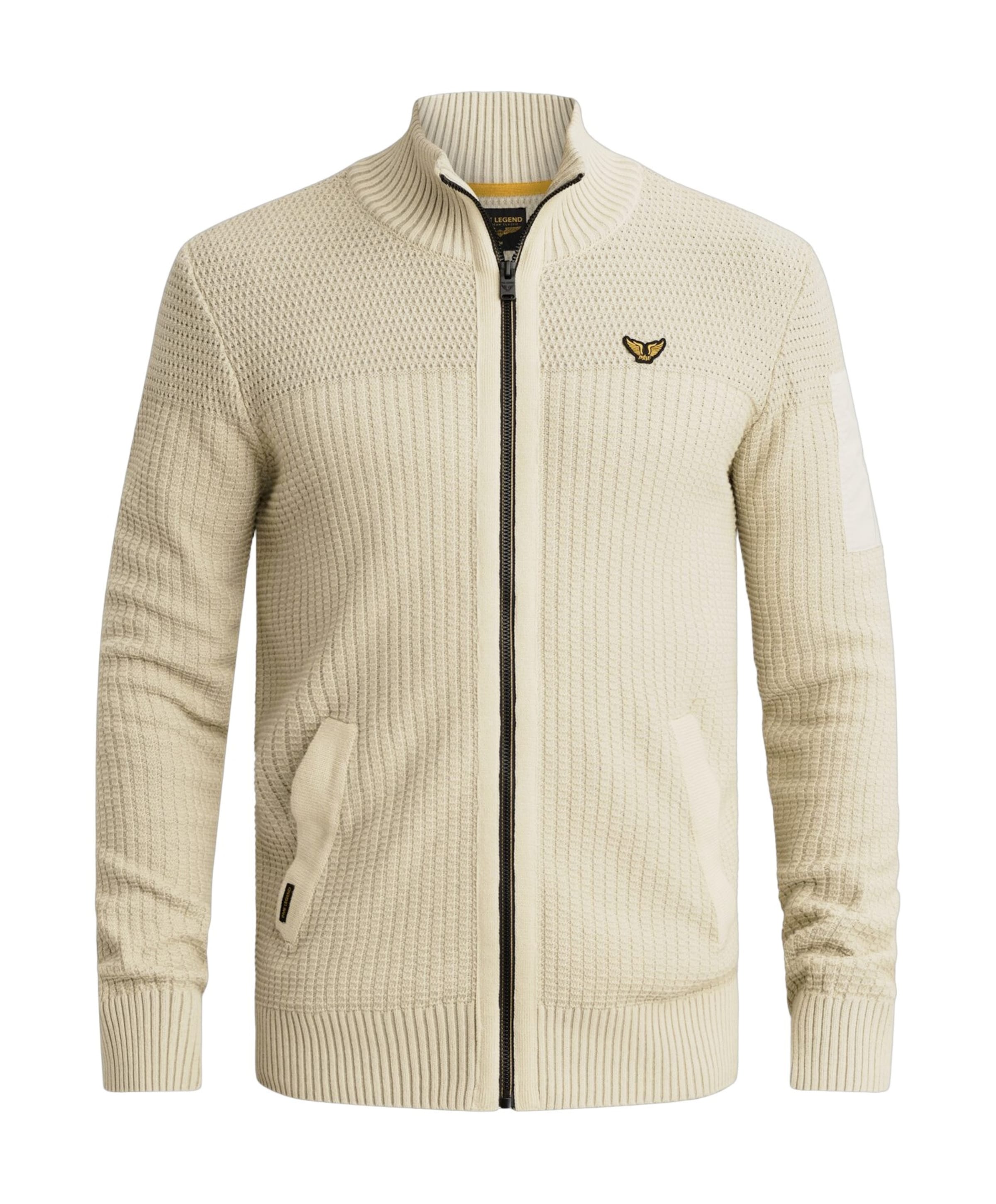 Heren vest ecru