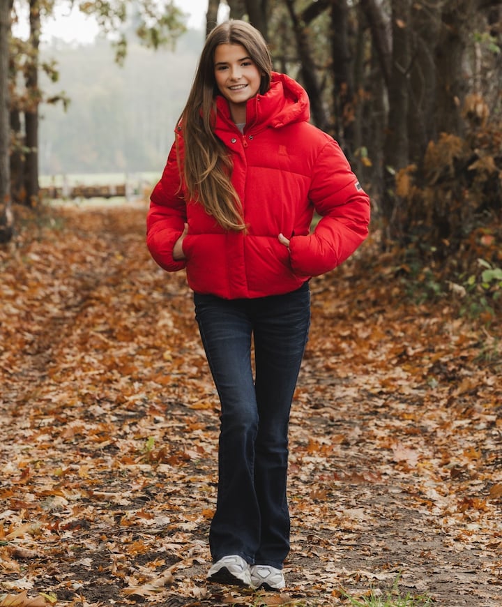 Meisjes jas rood