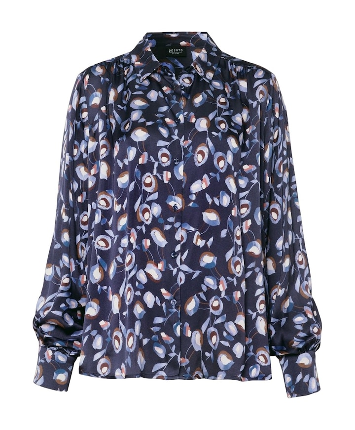 Dames blouse blauw