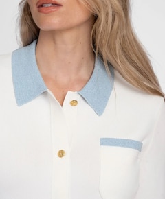 Dames vest wit