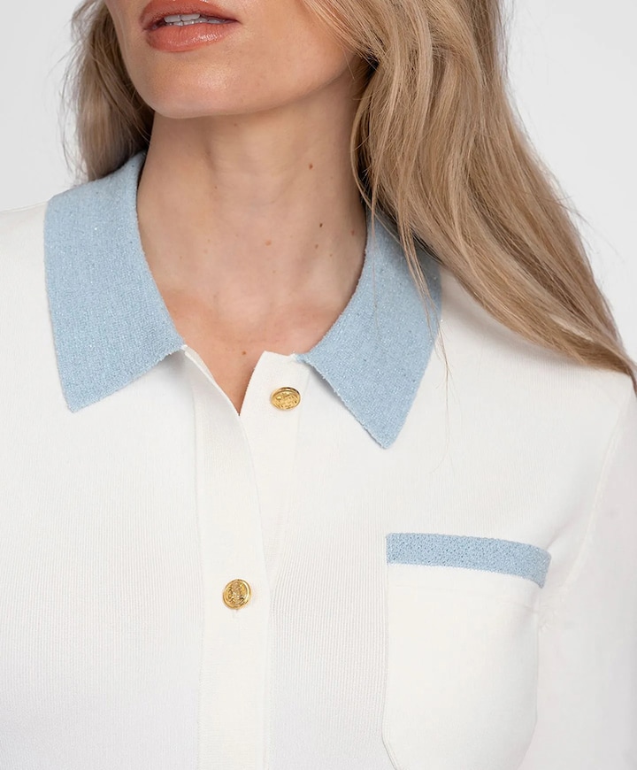 Dames vest wit