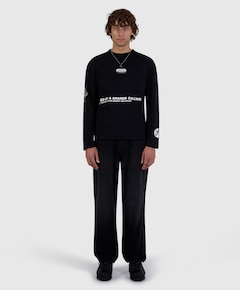 Heren longsleeve zwart