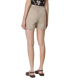 Dames korte broek beige