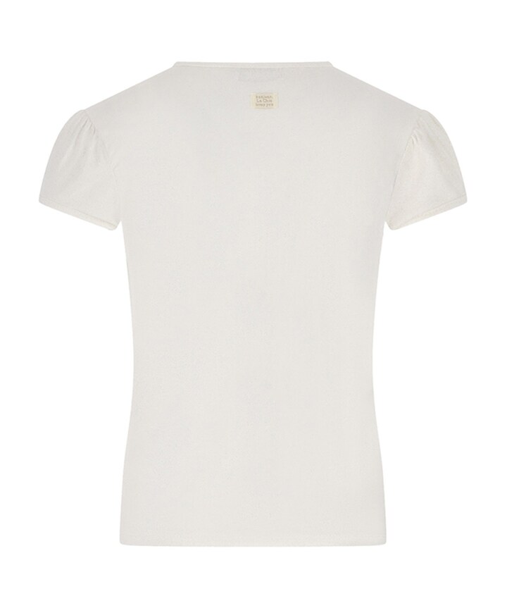 Meisjes t-shirt ecru