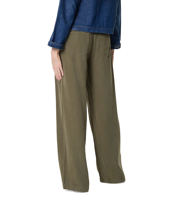 MMEmilia Elastic dames broek groen