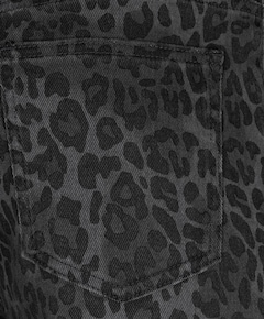 Leopard dames jeans grijs