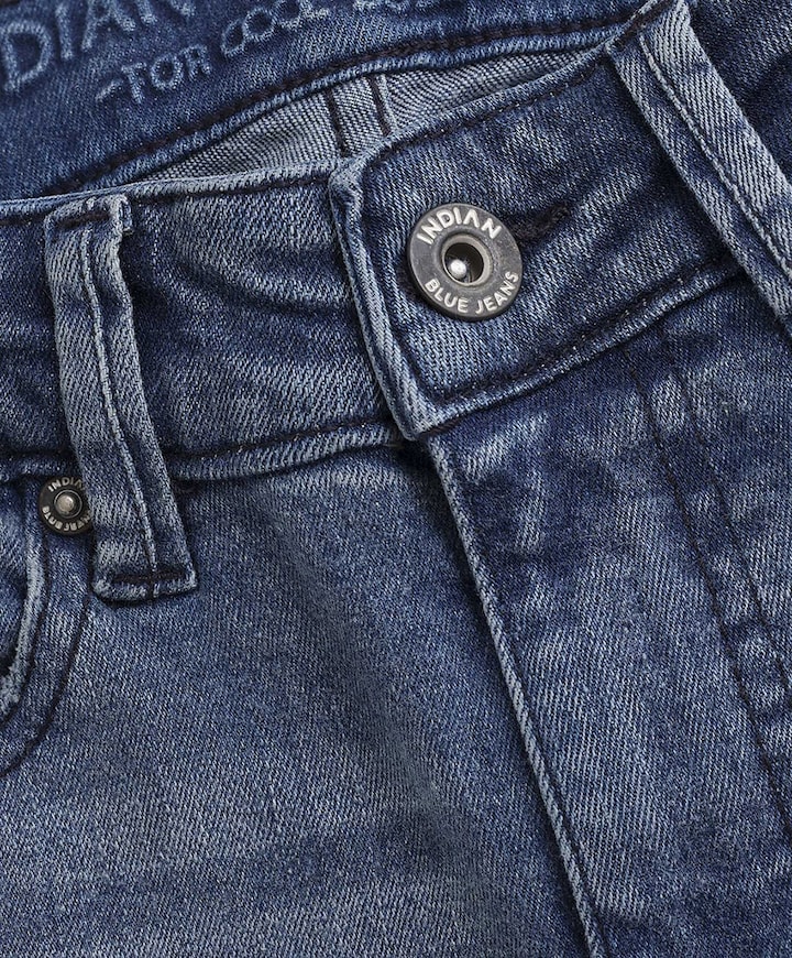 2689 Straight Fit Used jeans blauw