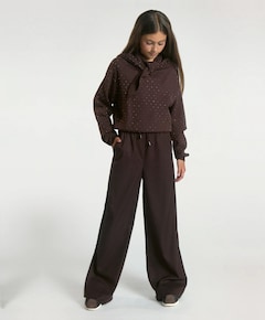ESILA PINSTRIPE VIS 350 G meisjes pantalon bruin