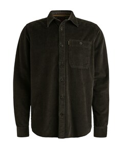 Heren overhemd lange mouw grijs