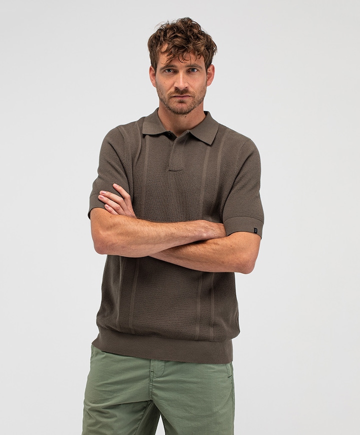 Heren polo groen