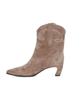 dames enkellaarzen beige