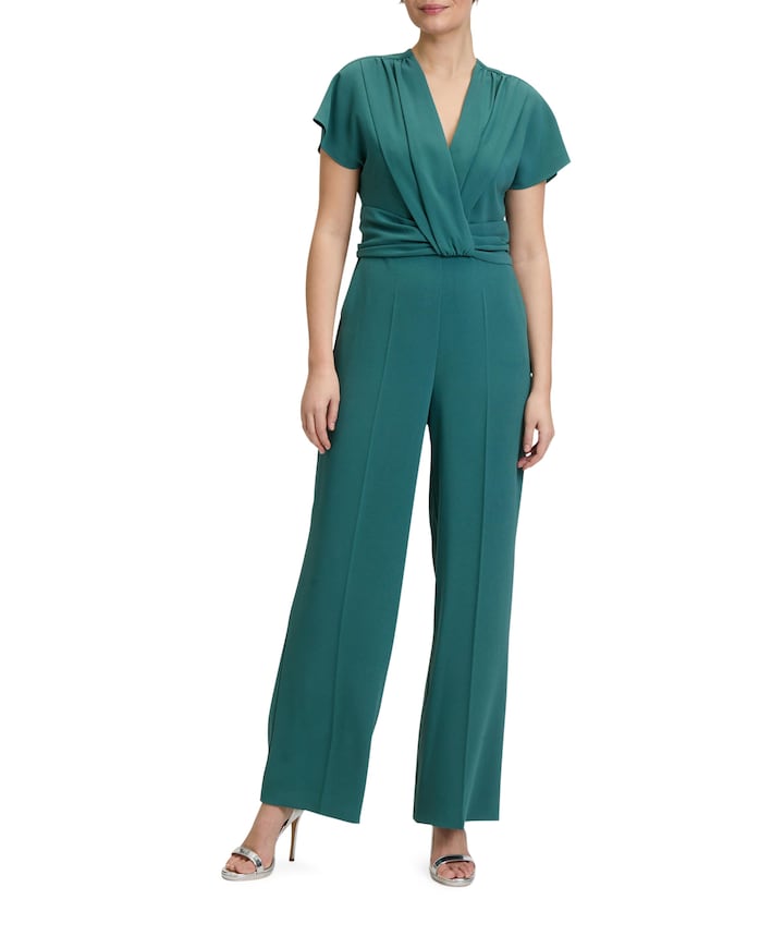 Overall Lang 1/2 Arm dames jumpsuit groen