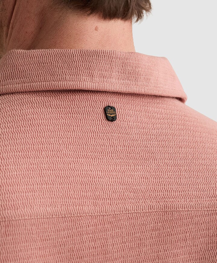 Heren overhemd korte mouw roze