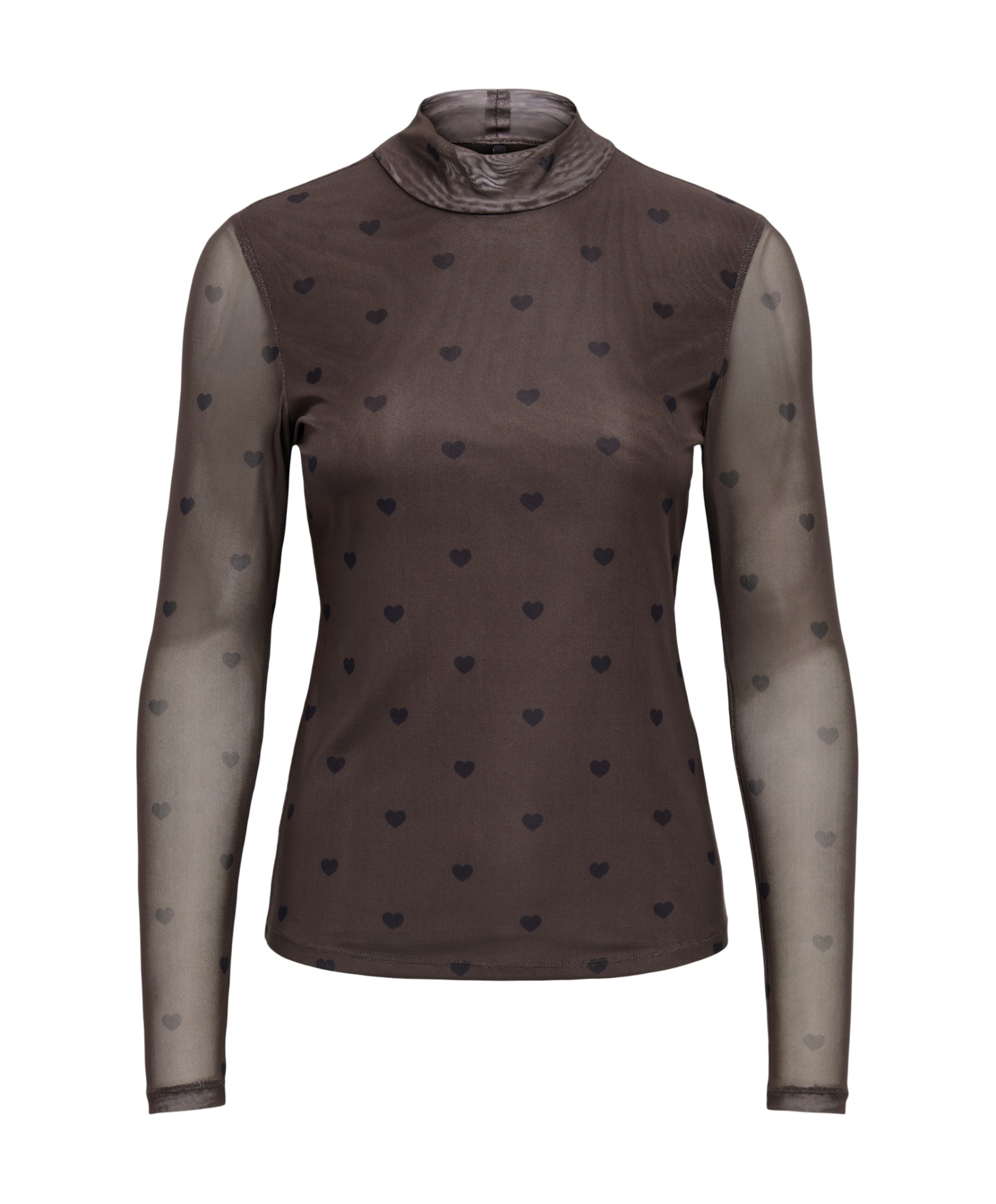 Dames top bruin