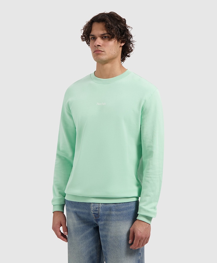Heren sweater groen