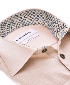 Overhemd extra lange mouw beige