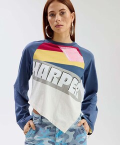 Dames longsleeve blauw