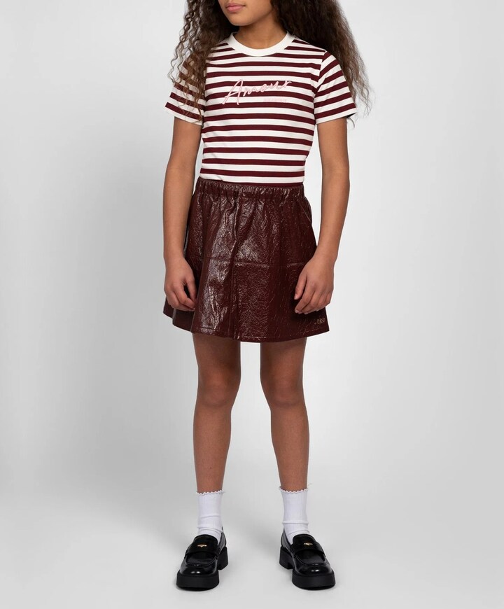 Meisjes rok bordeaux