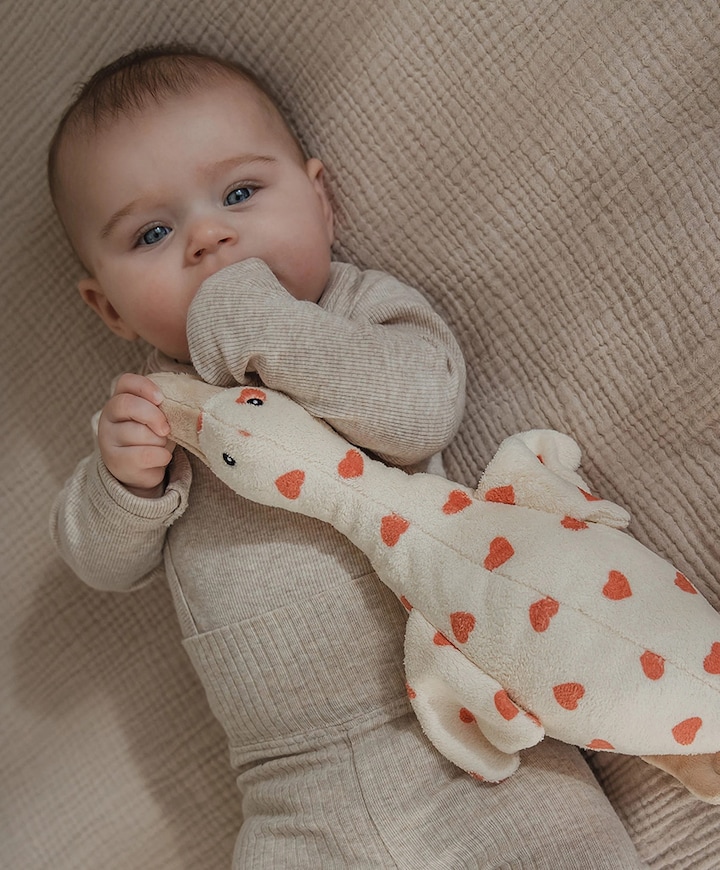 Hartslagknuffel gans ecru