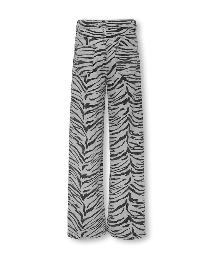KOGHOPE HW ZEBRA WIDE DNM SIK meisjes jeans ecru