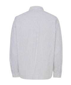 Heren overhemd lange mouw grijs