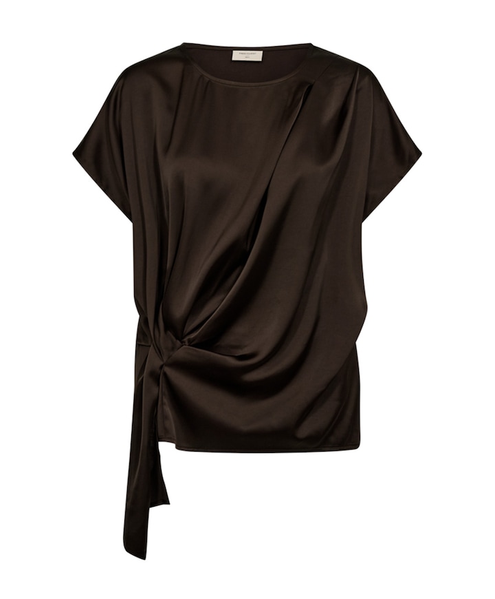Dames blouse bruin
