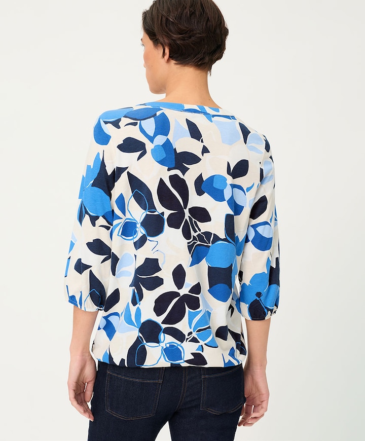 Dames longsleeve blauw