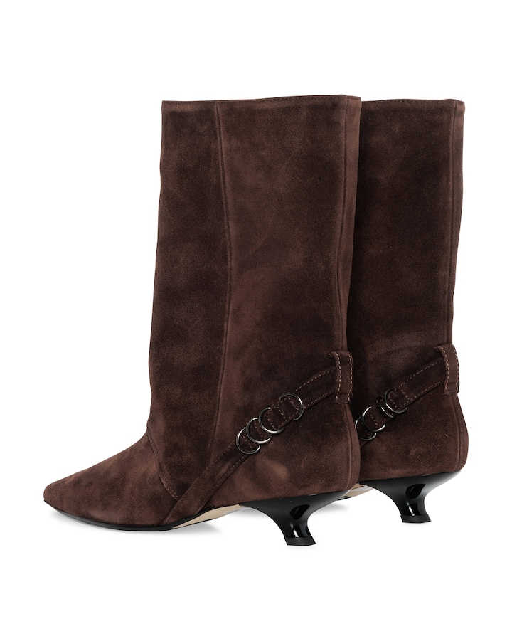 Message dames enkellaarzen bruin