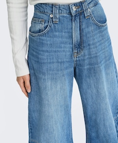 ONLFRANKIE HW ANK BARREL DNM DOT548 dames jeans blauw