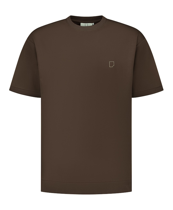Heren T-shirt bruin