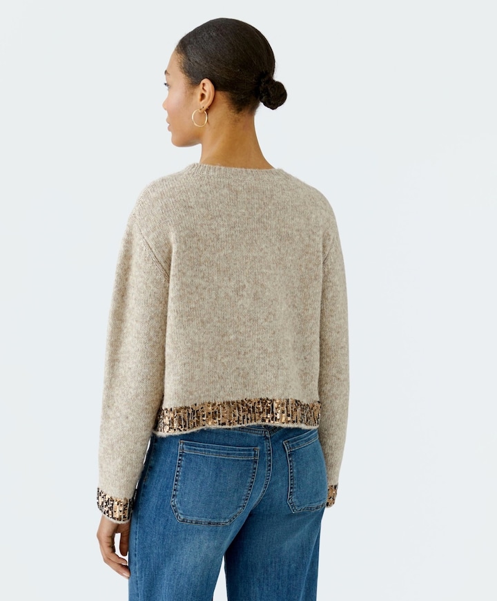 Dames trui beige
