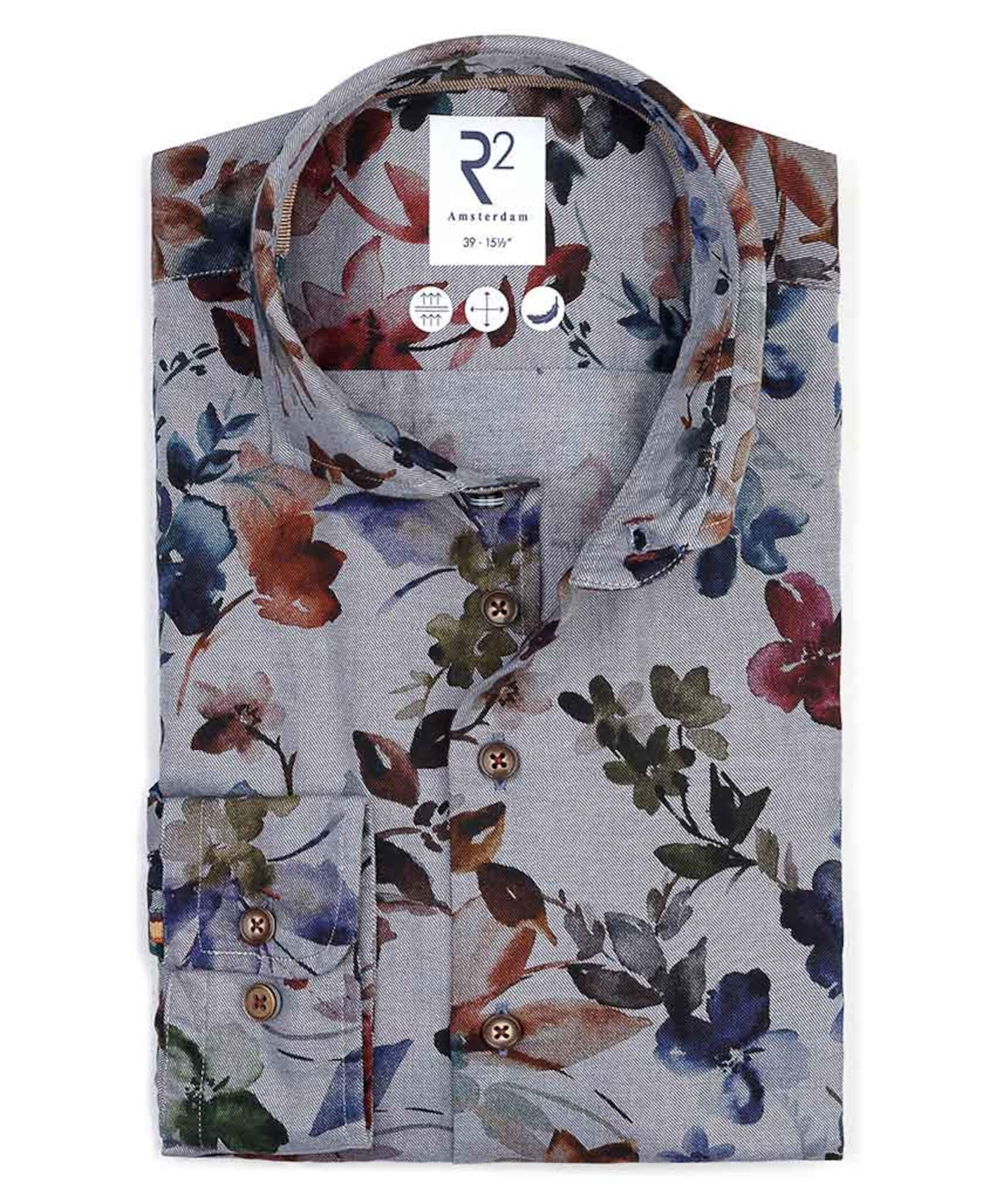 Overhemd lange mouw blauw