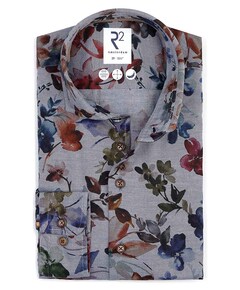 Overhemd lange mouw blauw