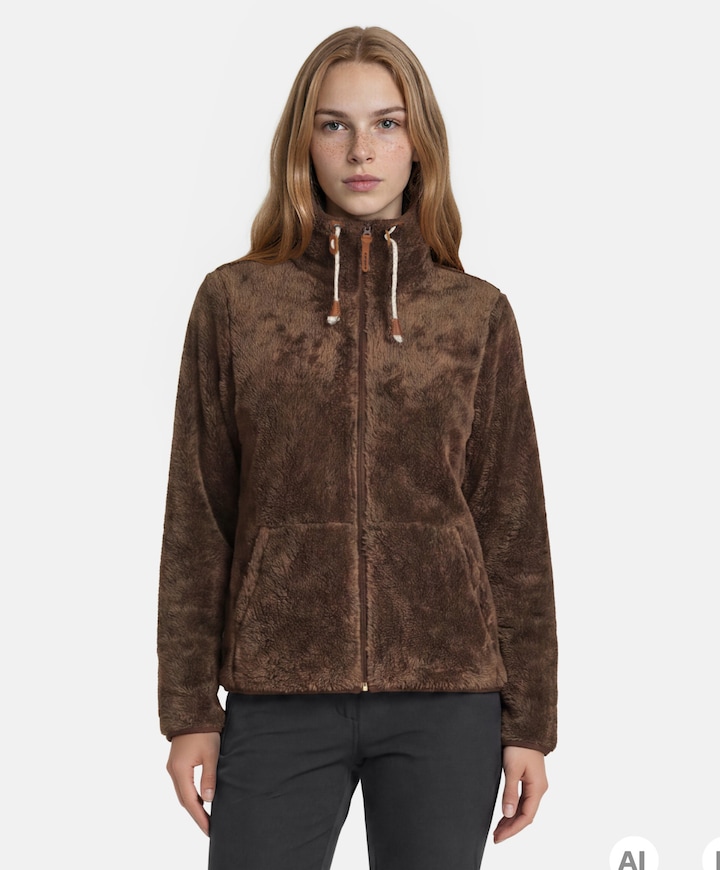 Dames vest bruin