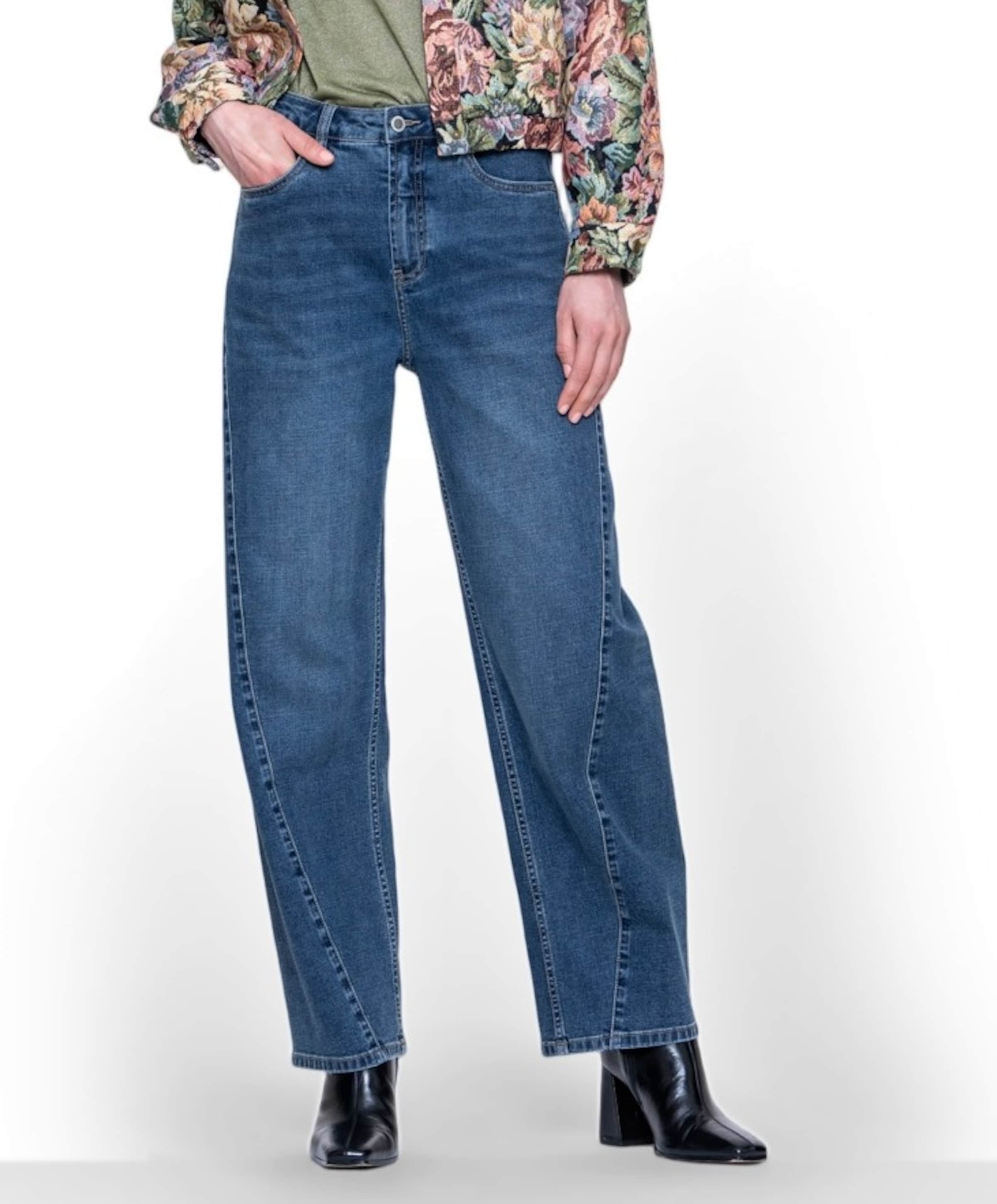 Barrel dames jeans blauw
