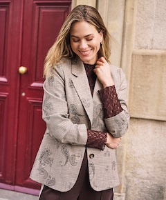 Dames blazer bruin