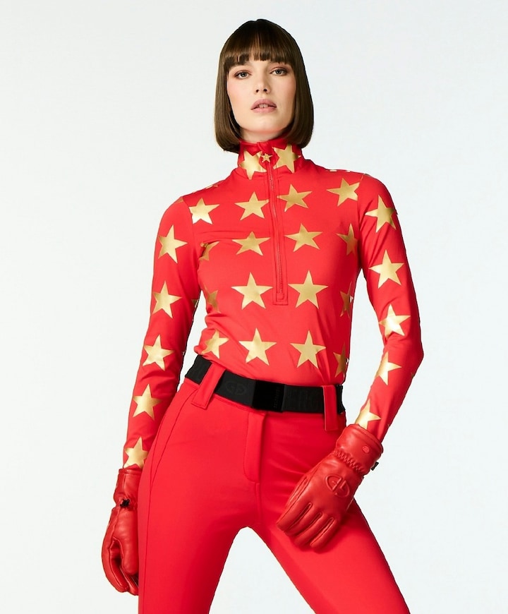 Dames pully rood